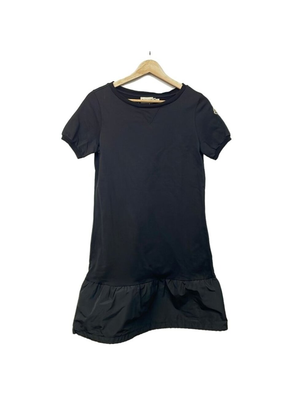 Moncler Dress Black Short Sleeve Long XS